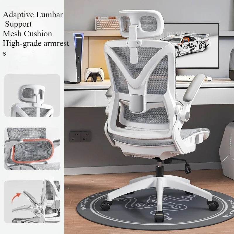 Adjustable Breathable Mesh High Density Sponge Seat Ergonomic Gaming Chair 3D Lumbar Support Racing Swivel