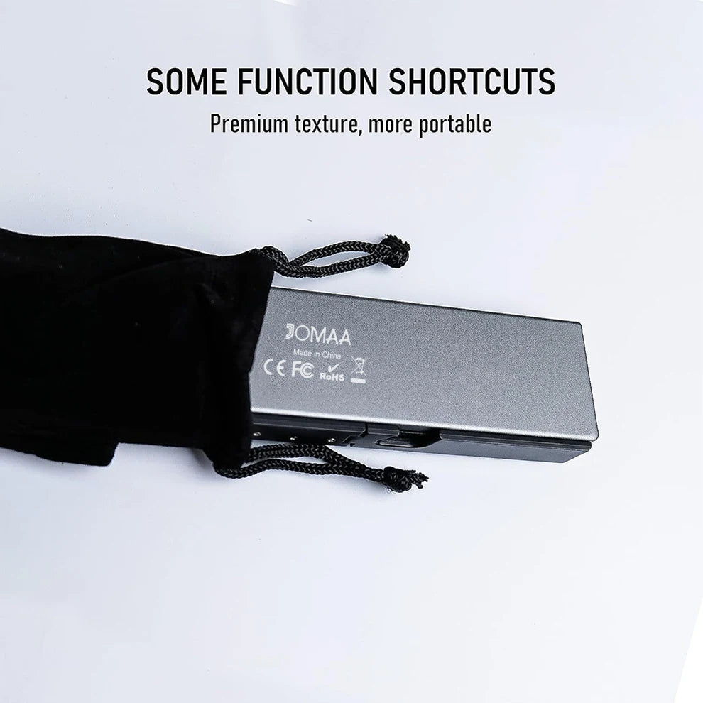 Jomaa Folding Keyboard Bluetooth Rechargeable Bluetooth Keyboard for Laptop iPad Phone Mini Portable Folding Keyboard