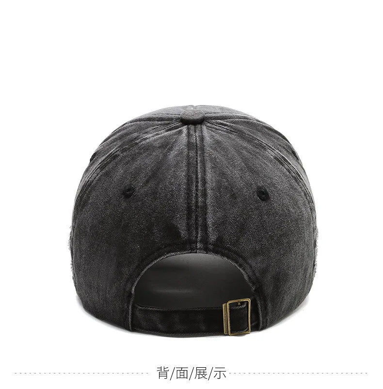 Czapka baseballowa z haftowaną literą „B” w stylu vintage, czapka przeciwsłoneczna w stylu retro dla mężczyzn i kobiet, czapka z daszkiem w stylu hip-hopowym