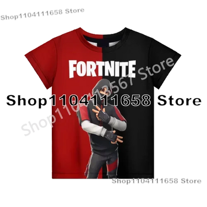 Presentes de Aniversário T-shirt F-Fortnite 3D Print Banana Peely Team Leader Bear para Homem, Tee Battle Royale Gaming, Top de Verão