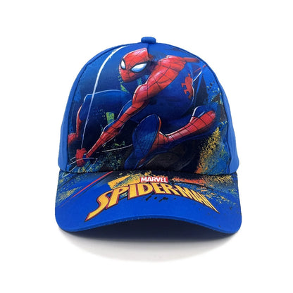 Marvel Spider-Man anime-figur baseballkasket, børnekasket med skygge, bomuld og polyester, hovedbeklædning til alle årstider, solbeskyttelse, gaver