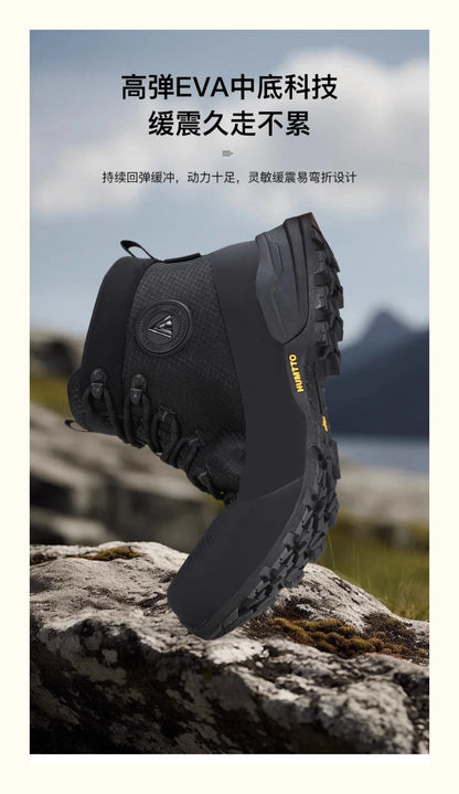 HUMTTO Pánské turistické boty Zimní outdoorové sportovní lezecké boty Lovecké boty Teplé outdoorové kotníkové cestovní boty Trekingové tenisky