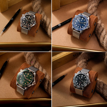 Watchdives WD007Q Diver Watch VH31 Sweep Second Quartz Movement Luminous Domed Sapphire Crystal Watches 42mm Titanium Watches