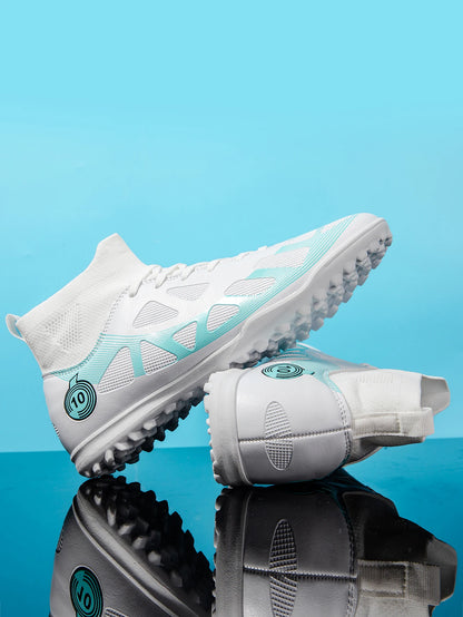 High Quality TF Football Boots for Men and Women, PU Fabric Upper, Rubber Cleats, Non-Slip Training Football Shoes