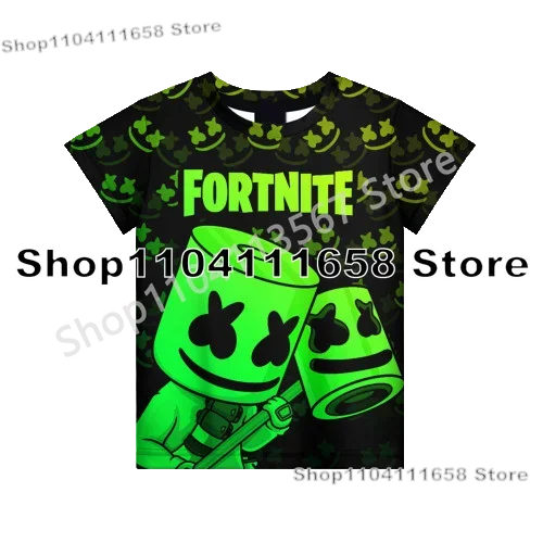 Presentes de Aniversário T-shirt F-Fortnite 3D Print Banana Peely Team Leader Bear para Homem, Tee Battle Royale Gaming, Top de Verão
