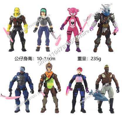 8Pcs/Set 10cm Fortnite Toys Action Figure Model Game Battle Royale Cool Toy Doll Kids Boys Fun Birthday Xmas Gift