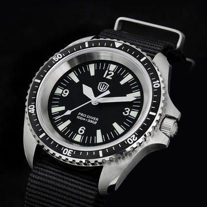 Watchdives WD1980 V3 Quartz Watch 100m Waterproof BGW9 Luminous Nylon Strap Watch Sapphire VH31 Movement Men Watch with Gift Box