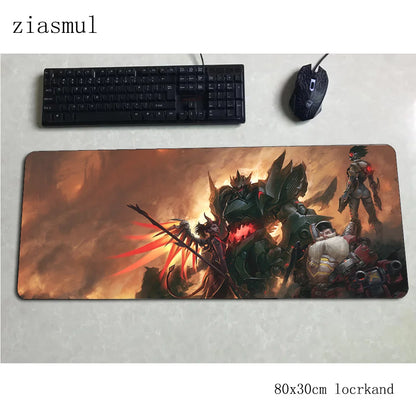 Tapete de rato gamer Overwatch Aestheticism 800x300x3mm, tapete de rato para portátil gaming, mousepad Cartoon, tapete de secretária para PC