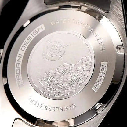 PAGANI DESIGN Top Brand Watch For Men 20bar Waterproof Mechanical Watches Classic Luxury Sapphire Glass Automatic Men Wristwatch