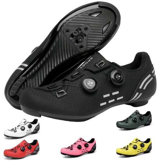 Sapatos de Ciclismo de Alta Qualidade para Homem SPD Autoencaixe Estrada Bicicleta Desporto Sapatos de Ciclismo MTB de Montanha Antiderrapantes para Mulher 36-47