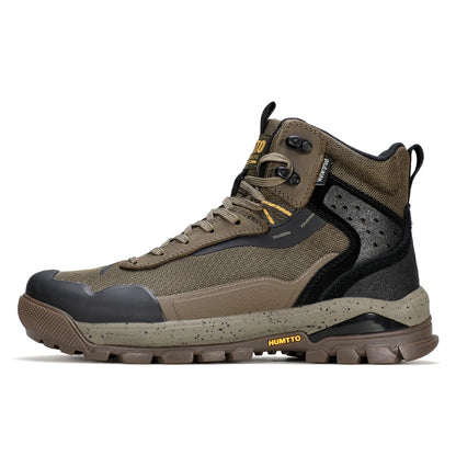 HUMTTO Sapatilhas de Caminhada Impermeáveis para Homem, Botas de Caça Táticas de Deserto, Botas de Trekking pelo Tornozelo para Homem e Mulher, Quentes em Couro