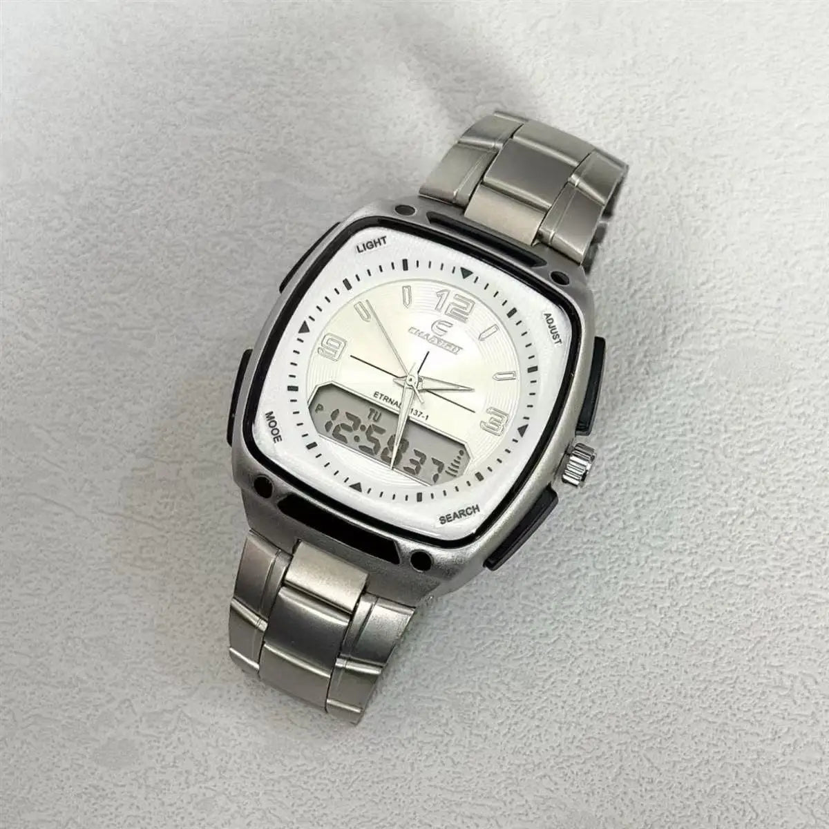 Creative Digital Display Square Quartz Watch Men with Large Dial High-end Luminous Fashion Style Gift Men's Watches Alarm Clock