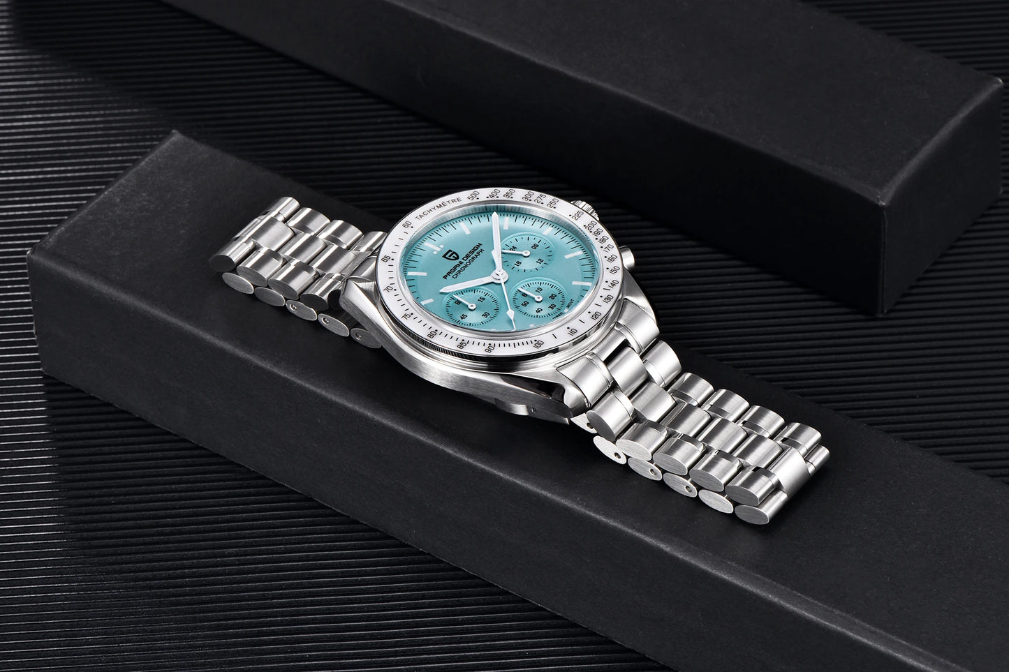 PAGANI DESIGN New AR Sapphire Quartz luxury men's watches 500 vitometer Circle Sport M 100 waterproof chronograph 316L all-steel Japan Movt Luminous man Watch