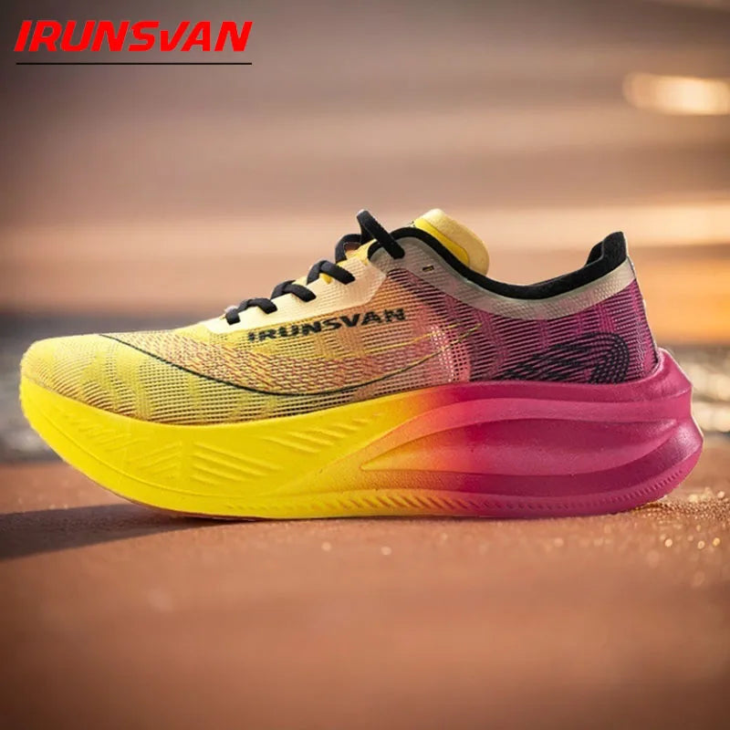 IRUNSVAN Rehuo 1.0 Ténis de Corrida com Placa de Carbono de Comprimento Total, Maratona, Ultra-Leves, Homem 24028