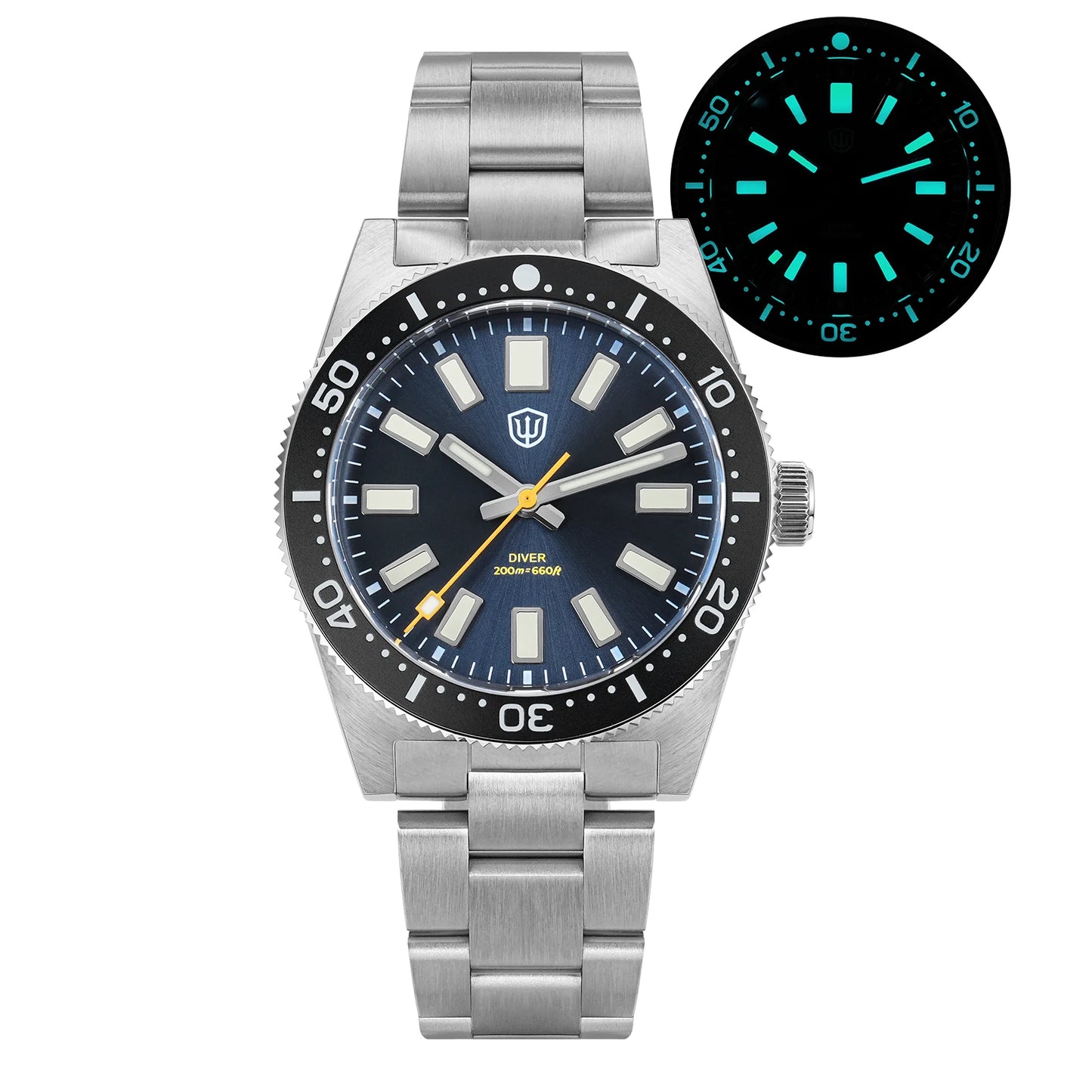 Watchdives Wd1965 V2 Fashion Quartz Wristwatches Vh31 Sapphire Man Watches Luxury Stainless Steel 200M Waterproof Diver Watch