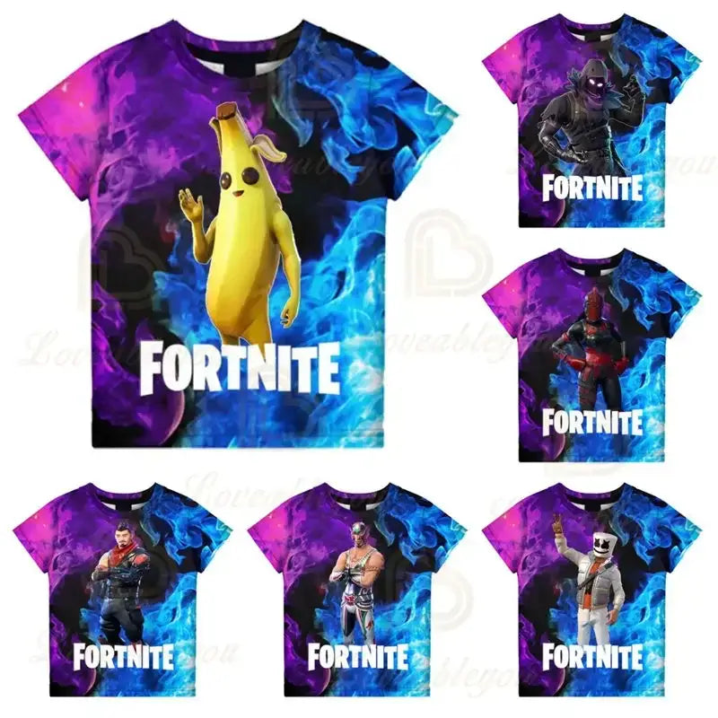 Fortnite Victory Game 3D T-shirt Babys Clothing Harajuku Tshirt Children Cute Kids  Battle Royale Hero Tops Boys Girls
