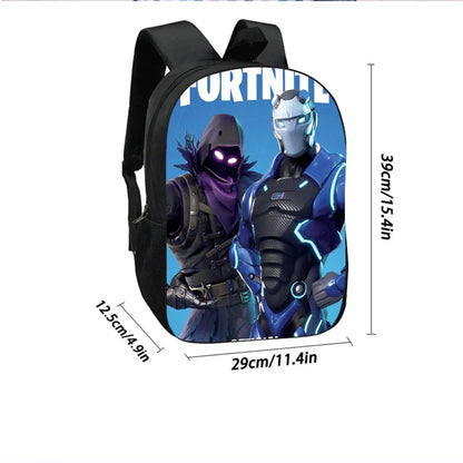 Fortnite 3-piece cartoon set, unisex, includes: Backpack, Crossbody bag, And pencil case  Lightweight and large capacity