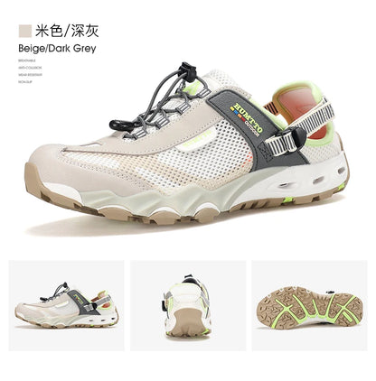 HUMTTO Herren-Wasserschuhe für Outdoor-Trekking, Waten und Aqua-Aktivitäten – atmungsaktive Mesh-Sneaker, schnelltrocknend, knöchelhoch, rutschfest, für Damen und Herren