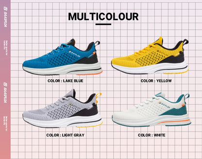 Pantofi de alergare ușori Baasploa pentru bărbați – Pantofi sport casual de designer, din plasă, cu șireturi, pentru bărbați, confortabili, pentru sporturi în aer liber și tenis