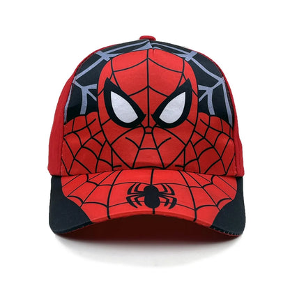 Marvel Spider-Man anime-figur baseballkasket, børnekasket med skygge, bomuld og polyester, hovedbeklædning til alle årstider, solbeskyttelse, gaver