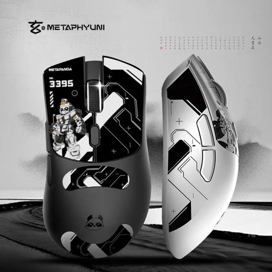 Metaphyuni Metapanda P1 belaidė pelė P1 Pro Max Paw3395L, mažos delsos, lengva e. sporto žaidimų pelė, ergonomiška, PC žaidėjui skirta dovana