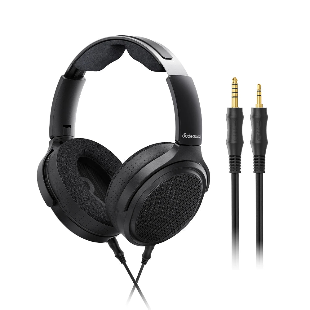 FiiO JT7 Planar-Magnetic-Audiophile-Kopfhörer – kabelgebundenes Over-Ear-HiFi-Headset mit 95x86mm-Treiber, verstellbarem Kopfbügel und 4.4mm/3.5mm-Kabel