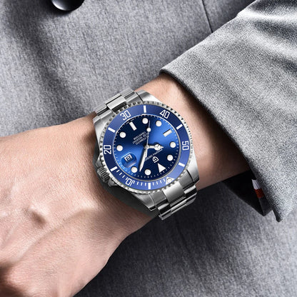New PAGANI DESIGN Diving Automatic Mechanical Watch Luxury Sports Waterproof Watch Stainless Steel Sapphire Luminous Watch for Men