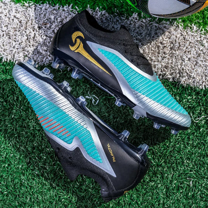 Nouvelles chaussures de football pour hommes, crampons longs antidérapants et respirants pour le sport en extérieur, idéales pour l'entraînement et les matchs, confortables pour adultes