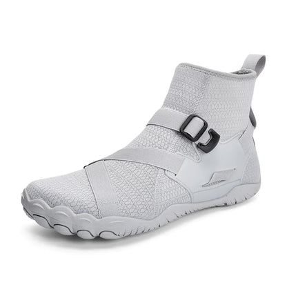 Zapatillas deportivas de exterior para senderismo y vadeo, unisex, para natación, calzado acuático de caña alta barefoot, zapatos aqua para playa, fitness, buceo y surf