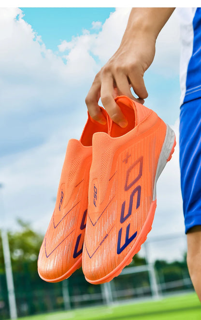 New Men's Soccer Shoes Futsal Football Boots Sneakers Match Grass Cleats High-Quality Non-Slip Indoor Hot-Selling High-Top Outdoor