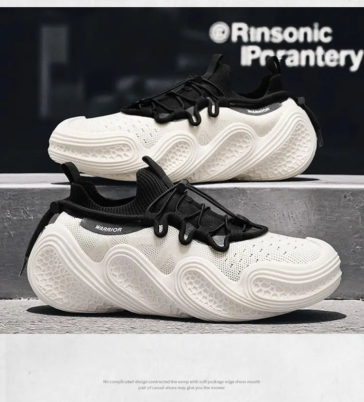 Warrior Original Brand Men's Sneaker Trend Mesh Breathable Soft Design Sports Shoes Summer Walking Jogging Men Casual Shoes