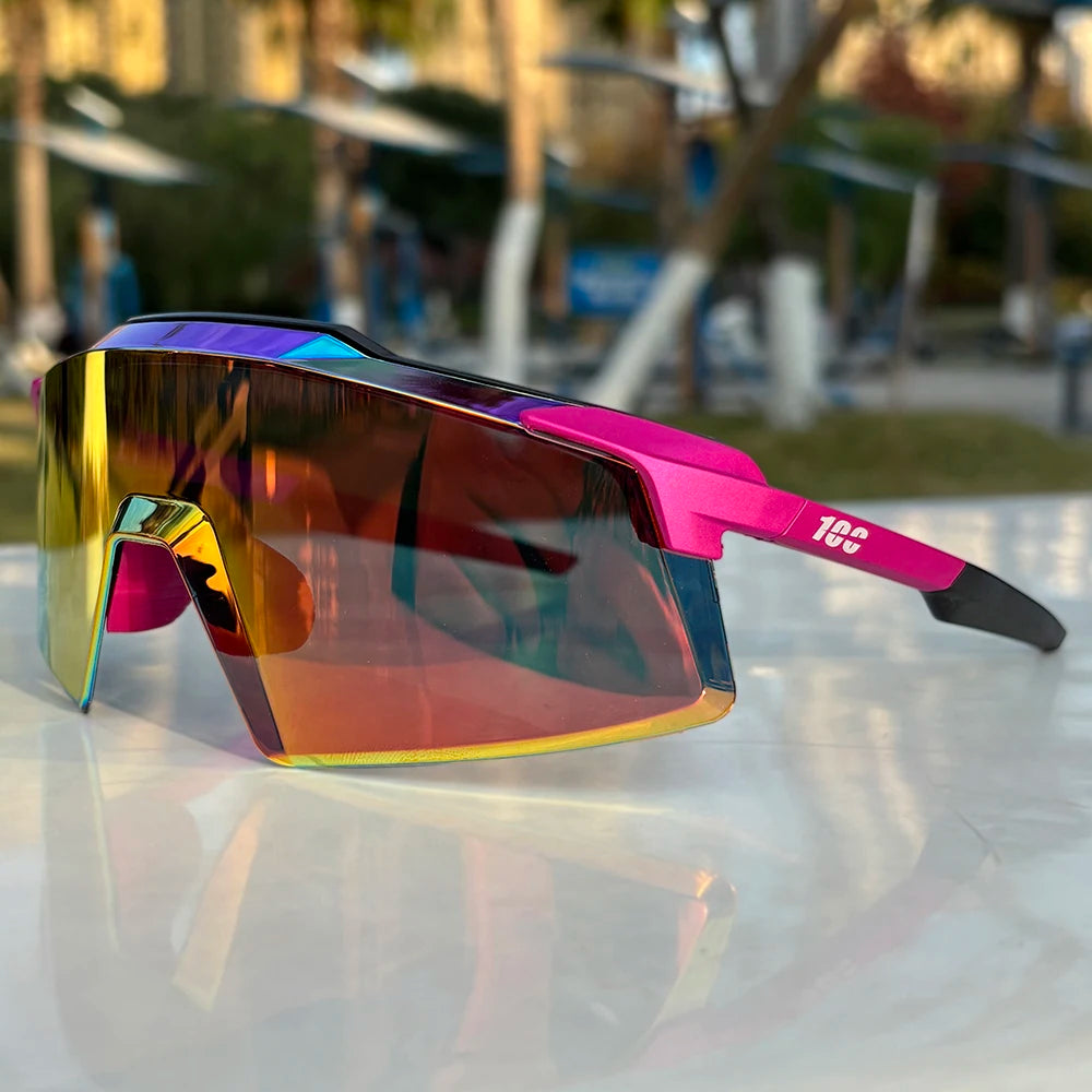 100 Cycling Sunglasses UV400 Protect Men Bike Glasses MTB Eyewear Outdoor Sport Goggles Bike Glasses Oculos De Ciclismo
