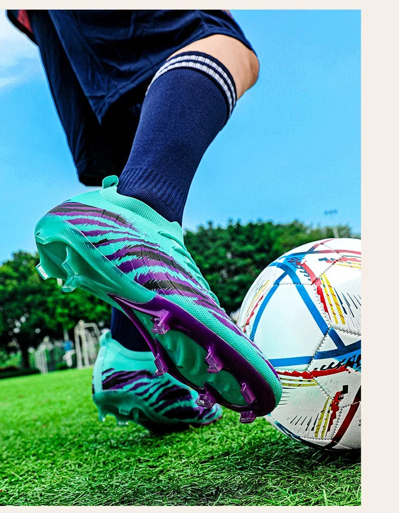 Nouveaux hommes bottes de Football Sport ultraléger antidérapant en plein air adulte crampons Match unisexe chaussures de Football confortable herbe de haute qualité