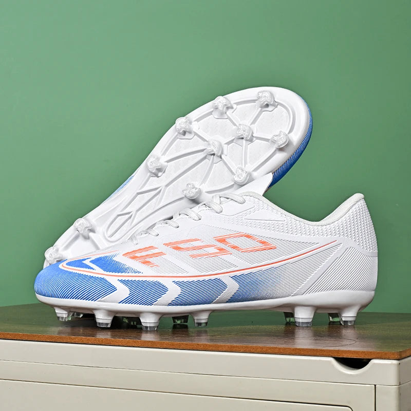 Nouvelles chaussures de football pour hommes, chaussures de sport respirantes, antidérapantes, de haute qualité, chaussures de football pour match en plein air, futsal, haute cheville, ultralégères