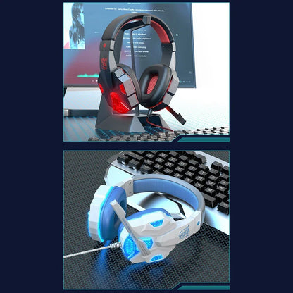 Creative Wired Gaming Headset with Microphone – LED Light Bass Stereo Gaming Headphones for PC, PS4, PS5, Xbox – High Quality Gaming Headset