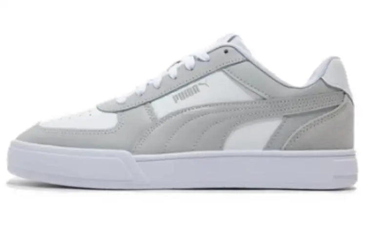 Puma Caven 2.0, baskets basses en cuir, motif color block, antidérapantes, durables, blanches et grises, 399398-02