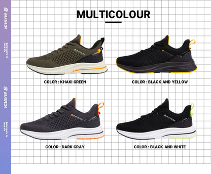 Pantofi de alergare ușori Baasploa pentru bărbați – Pantofi sport casual de designer, din plasă, cu șireturi, pentru bărbați, confortabili, pentru sporturi în aer liber și tenis