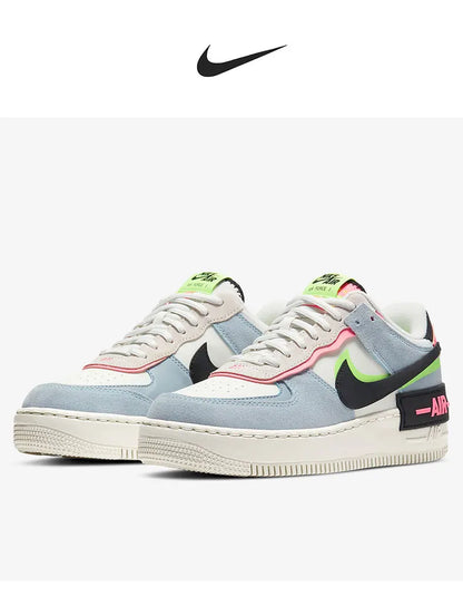 Nike Originals Scarpe casual da uomo Air Force 1 Shadow AF1 Pink Blue Macaron CU8591-101