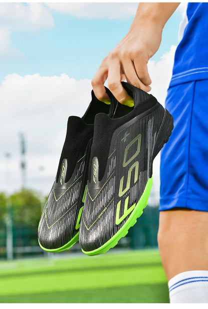 New Men's Soccer Shoes Futsal Football Boots Sneakers Match Grass Cleats High-Quality Non-Slip Indoor Hot-Selling High-Top Outdoor