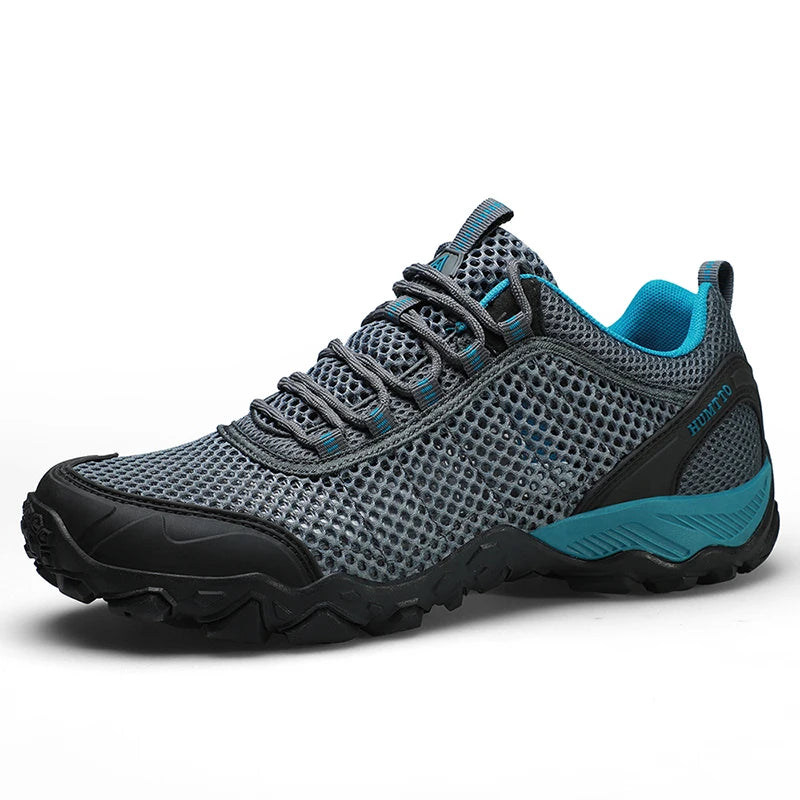 HUMTTO Chaussures pour homme : chaussures de randonnée d'été antidérapantes et respirantes, de luxe, de créateur, pour le plein air, le trekking et l'escalade, baskets pour homme