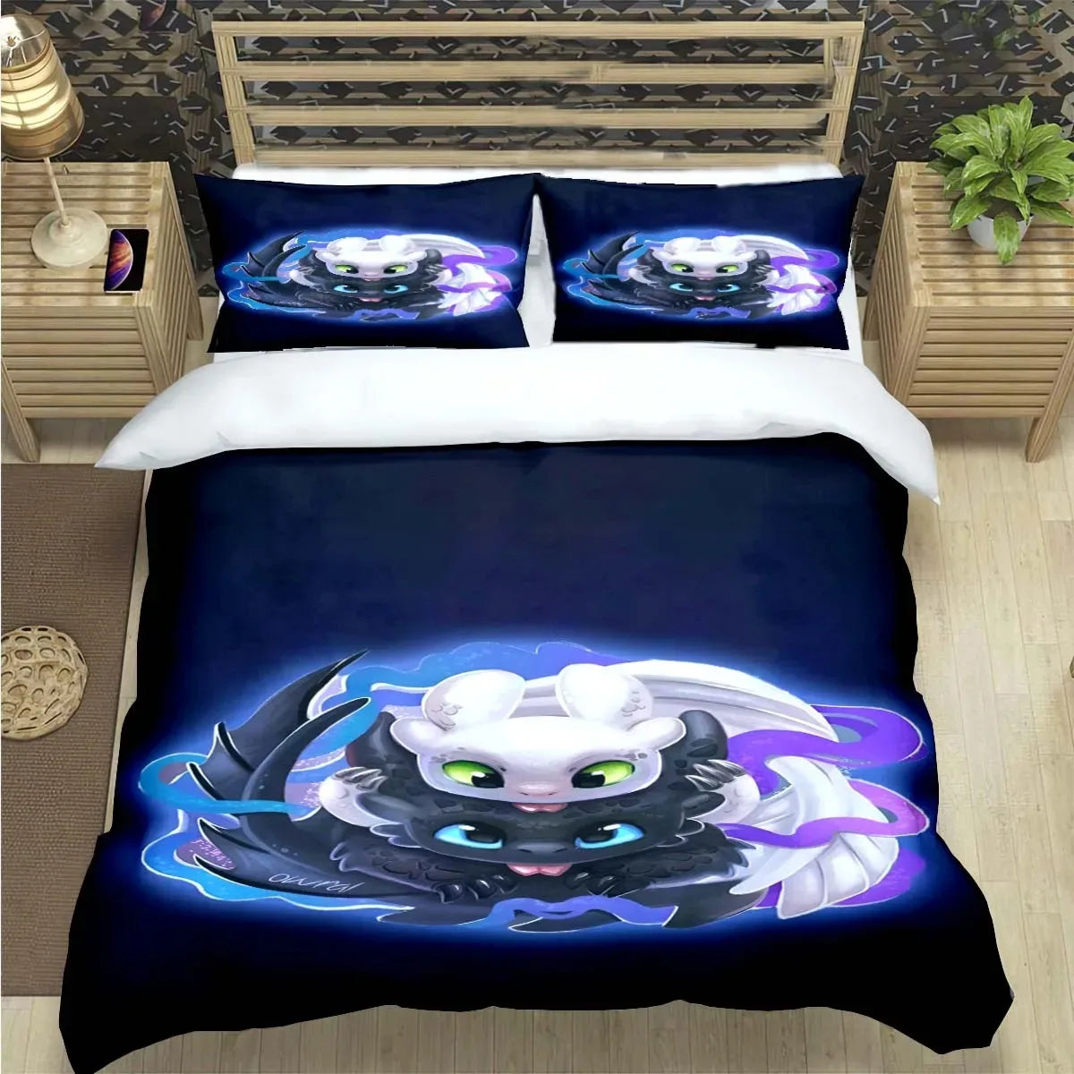 How to Train Your Dragon Duvet Cover Pillowcase Bedding Set Adult Boy Girl Bedroom Decoration Children Single Double Large Size