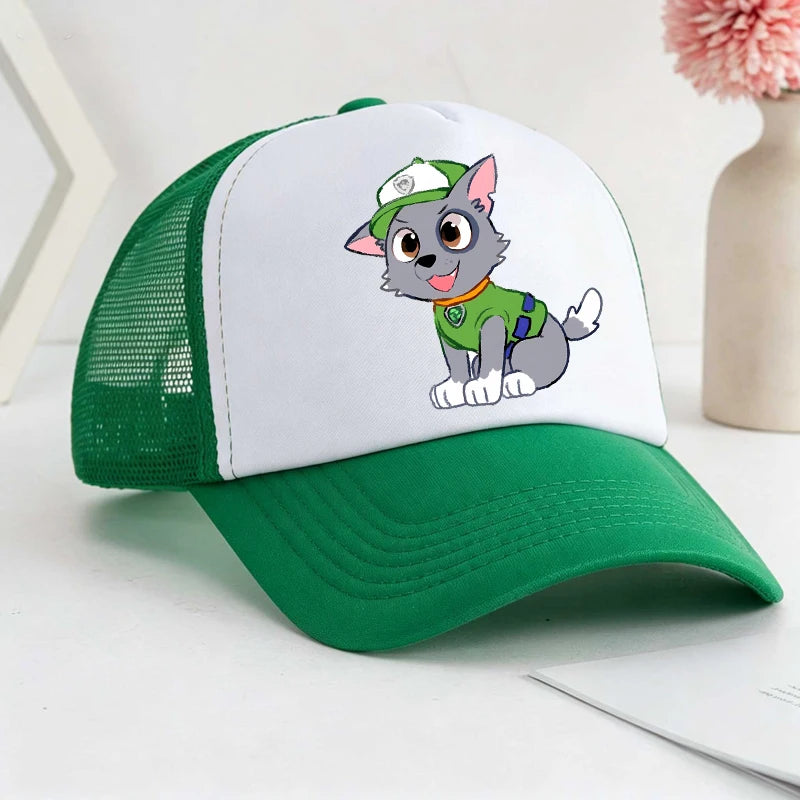 Baseballová čiapka pre chlapcov a dievčatá, letná nastaviteľná slnečná čiapka s motívom anime Paw Patrols Chase Skye, roztomilá retro slnečná čiapka, darček pre dospelých