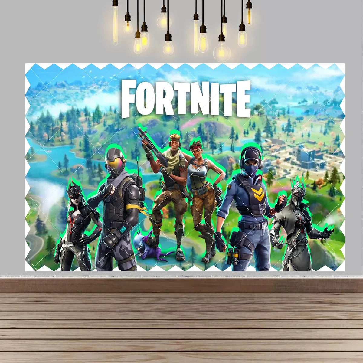 F-fortniteds Backdrop Poste  Boy Birthday Party Banner Kids  Birthday Cake Table Decor Party Supplies Photography Props Gift