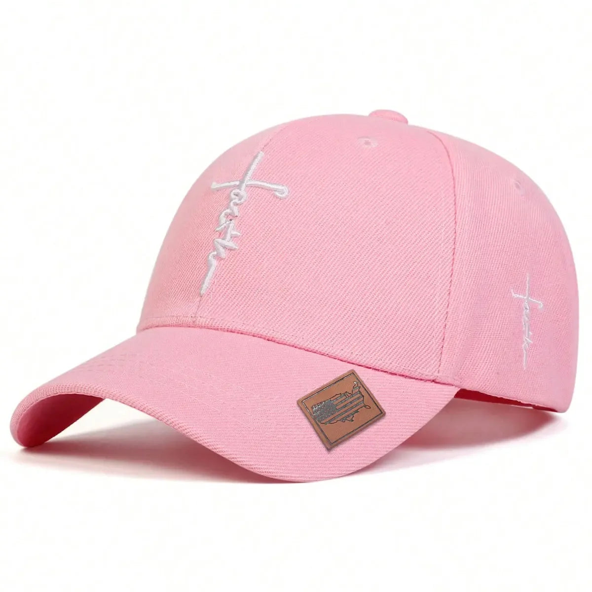 Șepci de baseball unisex cu broderie în formă de cruce, reglabile, pentru activități în aer liber, de primăvară și toamnă, casual, cu protecție solară