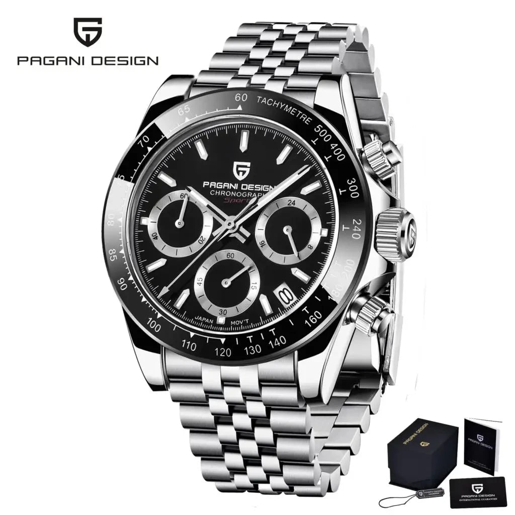 PAGANI Design 2026 New Mens Quartz Watch Luxury Sports Fashion Style Sapphire Glass Japan VK63 Movement Water Resistant PD1644