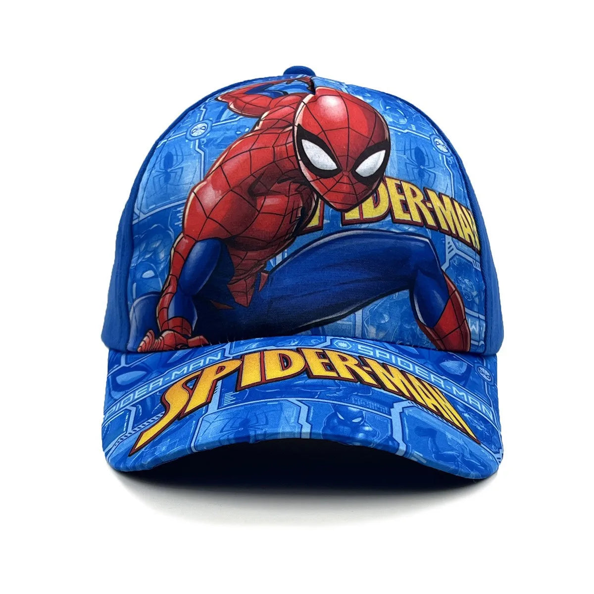 Marvel Spider-Man anime-figur baseballkasket, børnekasket med skygge, bomuld og polyester, hovedbeklædning til alle årstider, solbeskyttelse, gaver