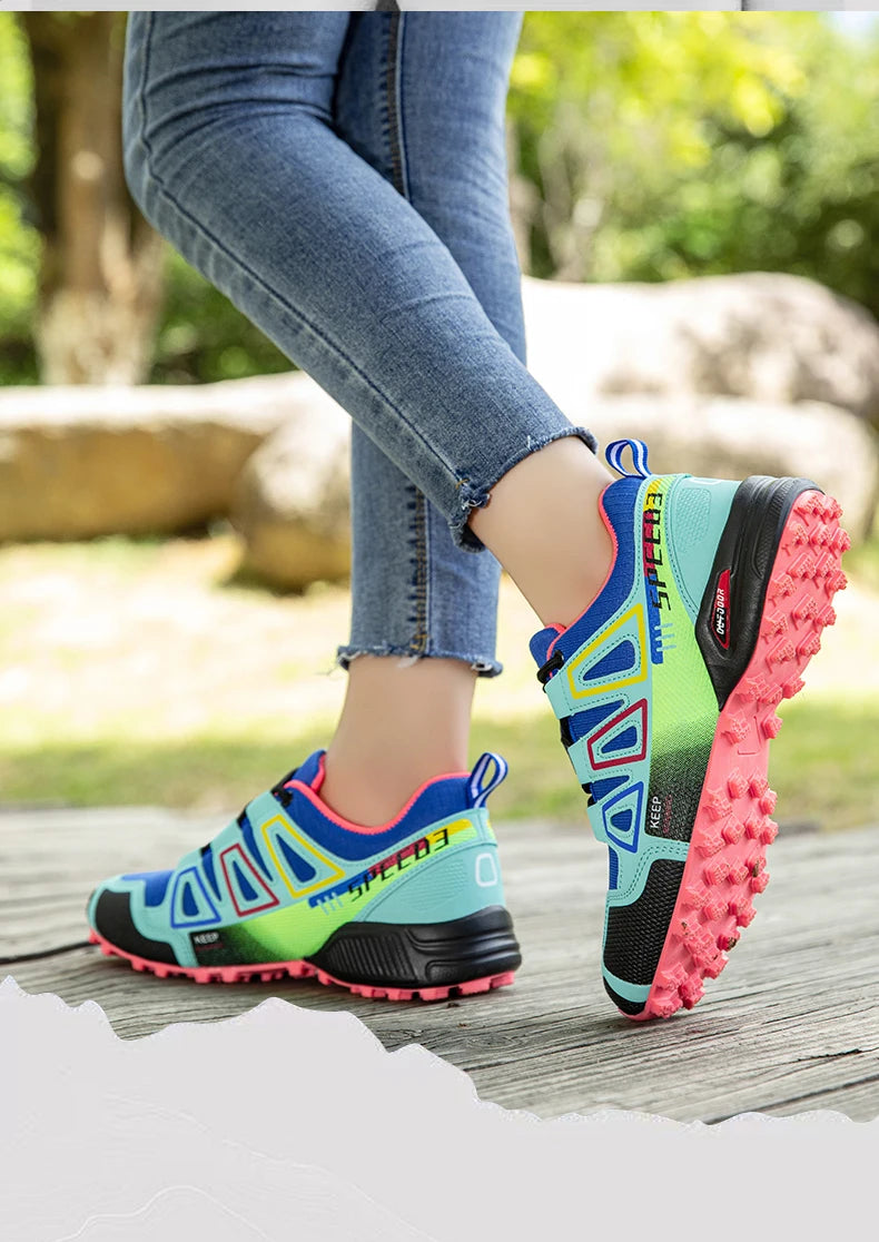 Women's Waterproof Hiking Shoes Outdoor Sports Shoes Women's Walking Travel Sports Shoes Bicycle Sports Shoes Running Sports Sho
