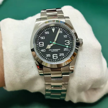 DD39MM Sapphire Glass Men`s Watch Stainless Steel Japan Quartz Movement 50M Waterproof Men business luxury Swimming Clock