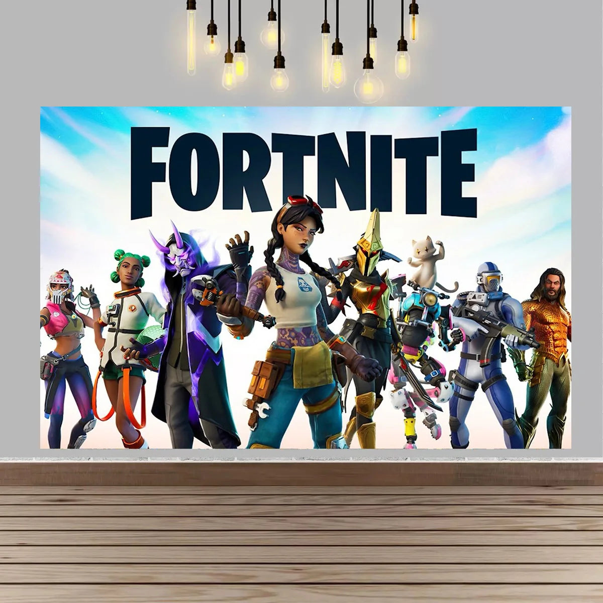 F-fortniteds Backdrop Poste  Boy Birthday Party Banner Kids  Birthday Cake Table Decor Party Supplies Photography Props Gift