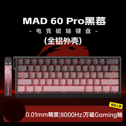 Tastiera meccanica FGG MADLIONS MAD 60/68 Pro con switch magnetici, cablata, 68% gaming, Rapid Trigger, RGB, tastiere custom